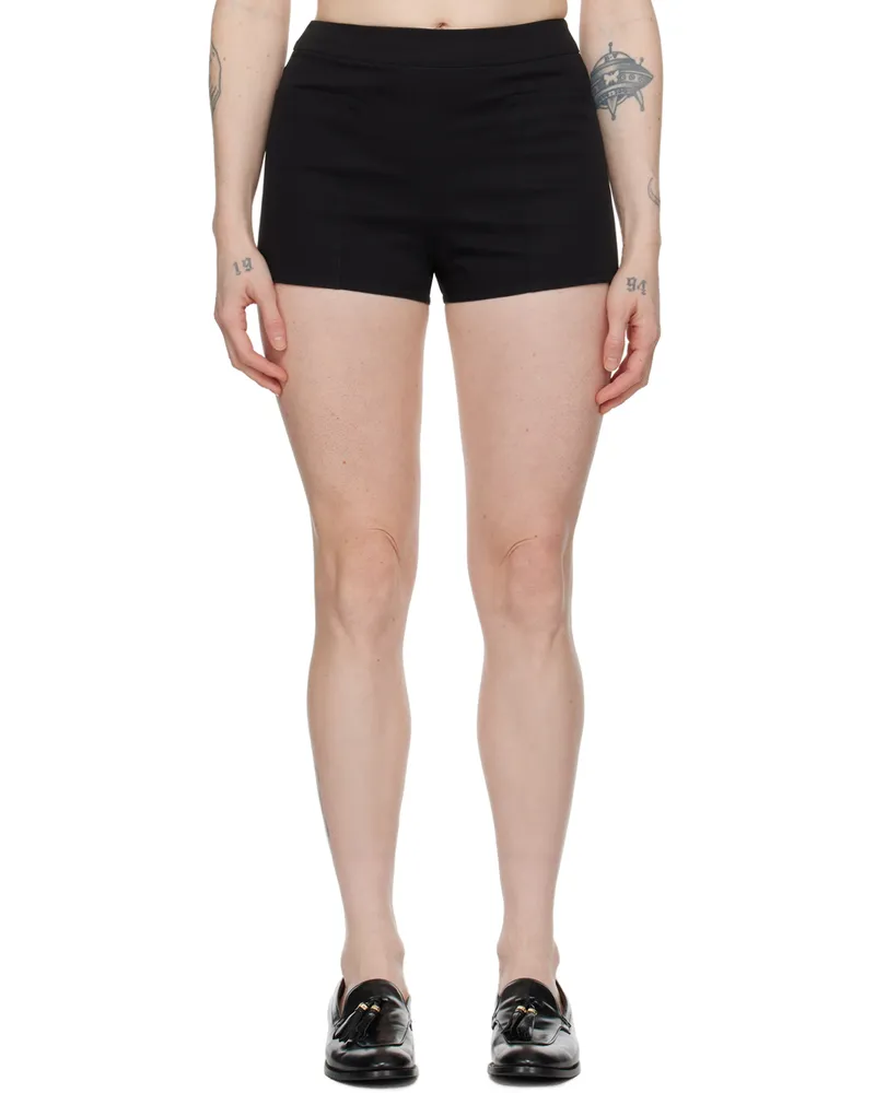 Max Mara Black Drawstring Shorts 6