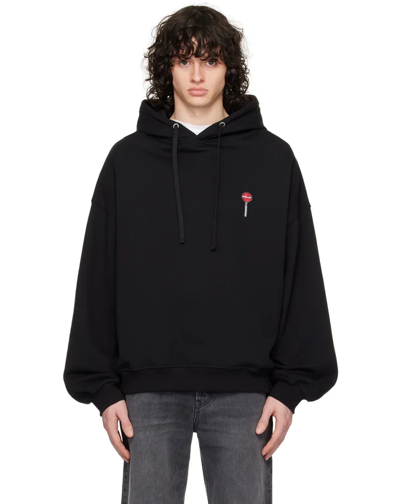 Fiorucci Black Patch Hoodie Black