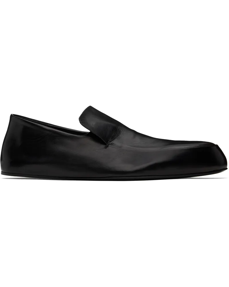 Jil Sander Black Flat Loafers 001