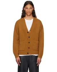 Dries van Noten Orange Alpaca Cardigan Light