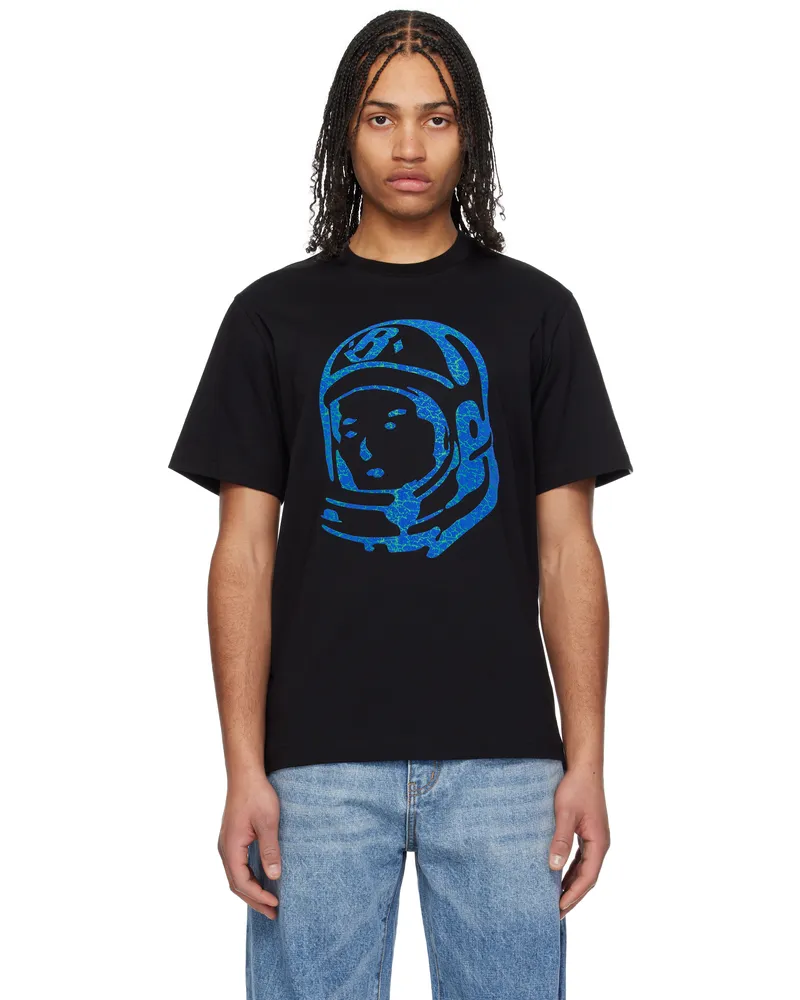 Billionaire Boys Club Black Cracked Flock Print Astro T-shirt Black