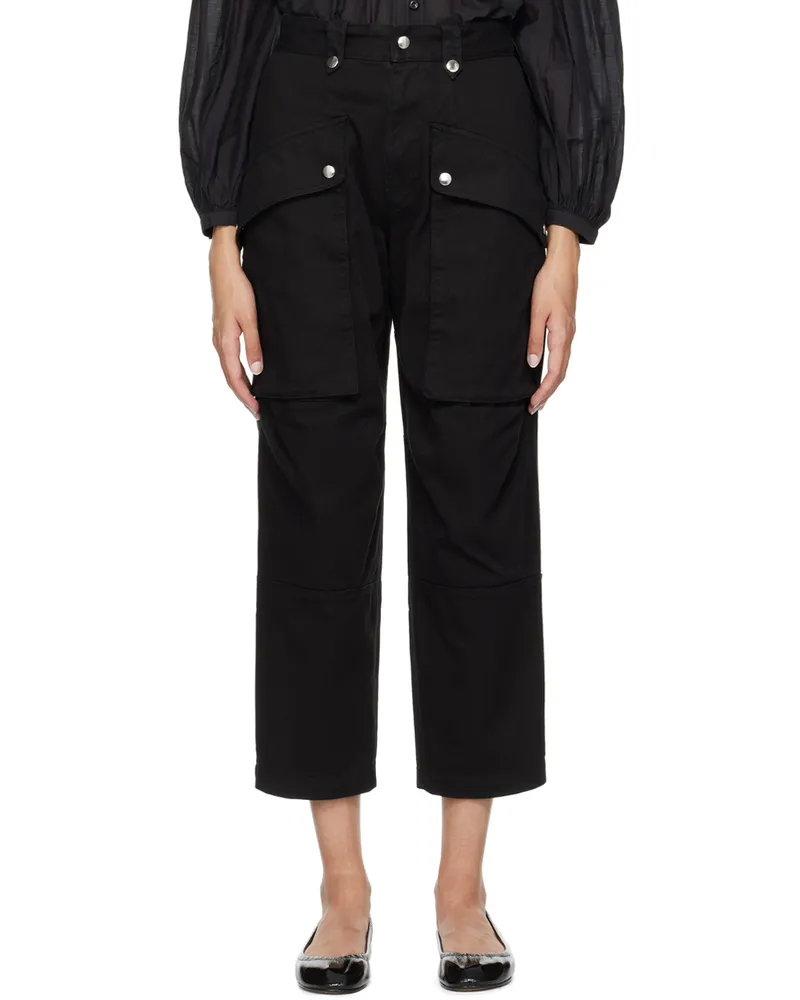 Étoile Isabel Marant Black Jannick Trousers 30mi