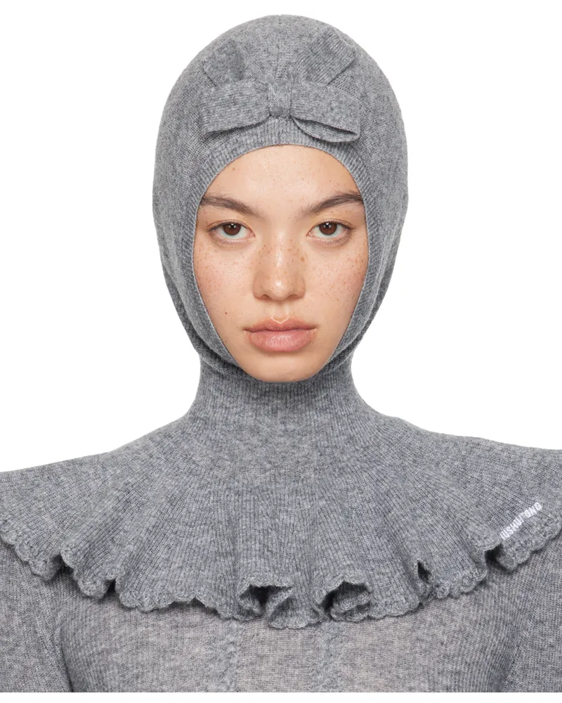 SHUSHU/TONG Gray Cape Balaclava Gr100