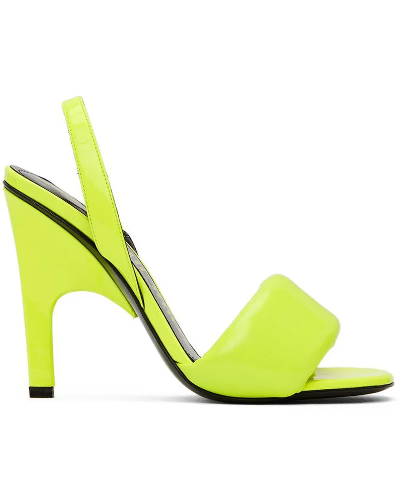 ATTICO Yellow Rem Heeled Sandals 153