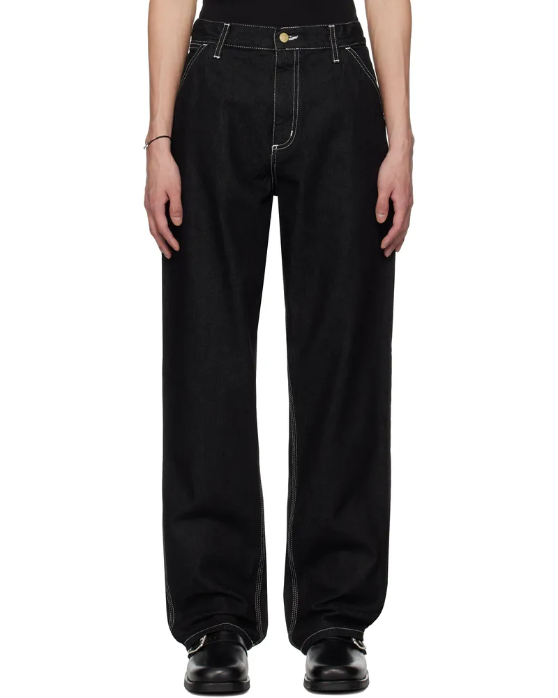 Carhartt WIP Black Simple Jeans 892y