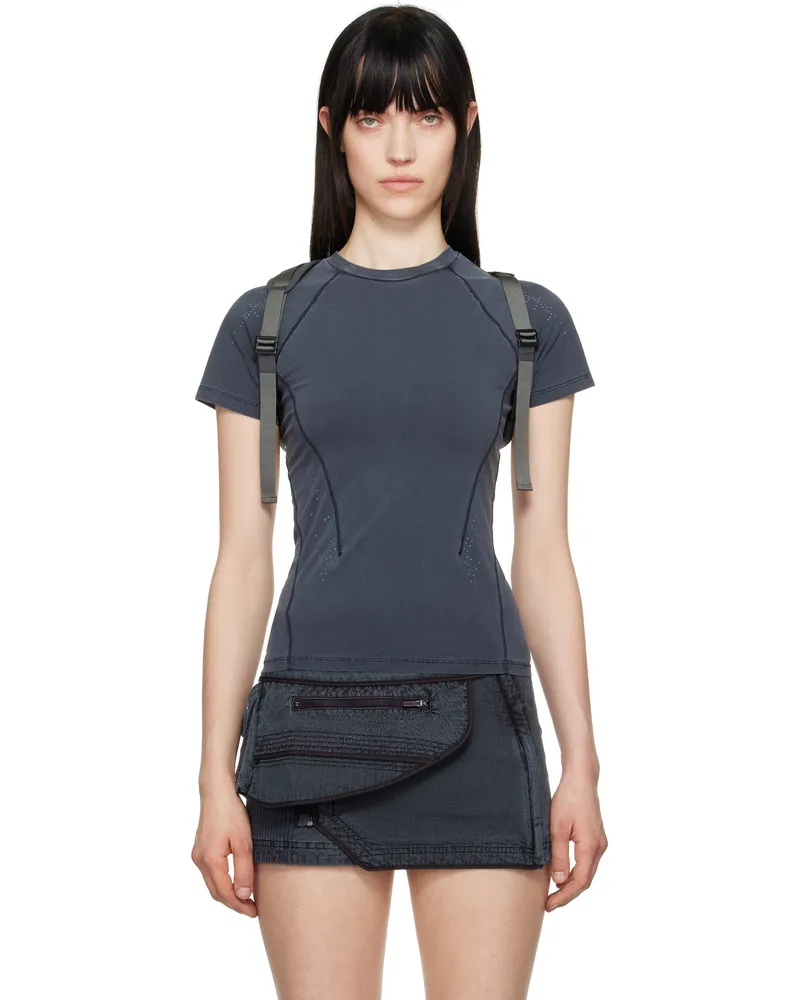 Hyein Seo Gray Dyed Backstrap T-shirt Moonscape