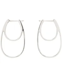 COPERNI Transparent & Silver Medium Swipe Earrings Clear