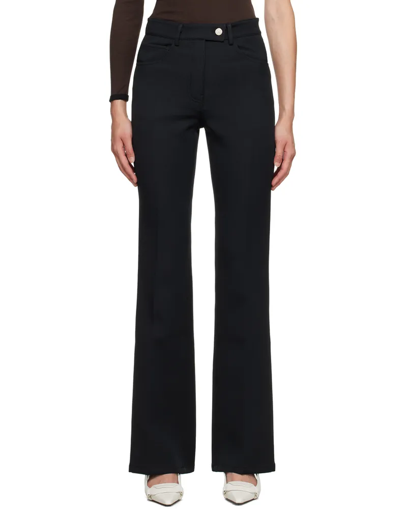 Courrèges Black Bootcut Trousers Black