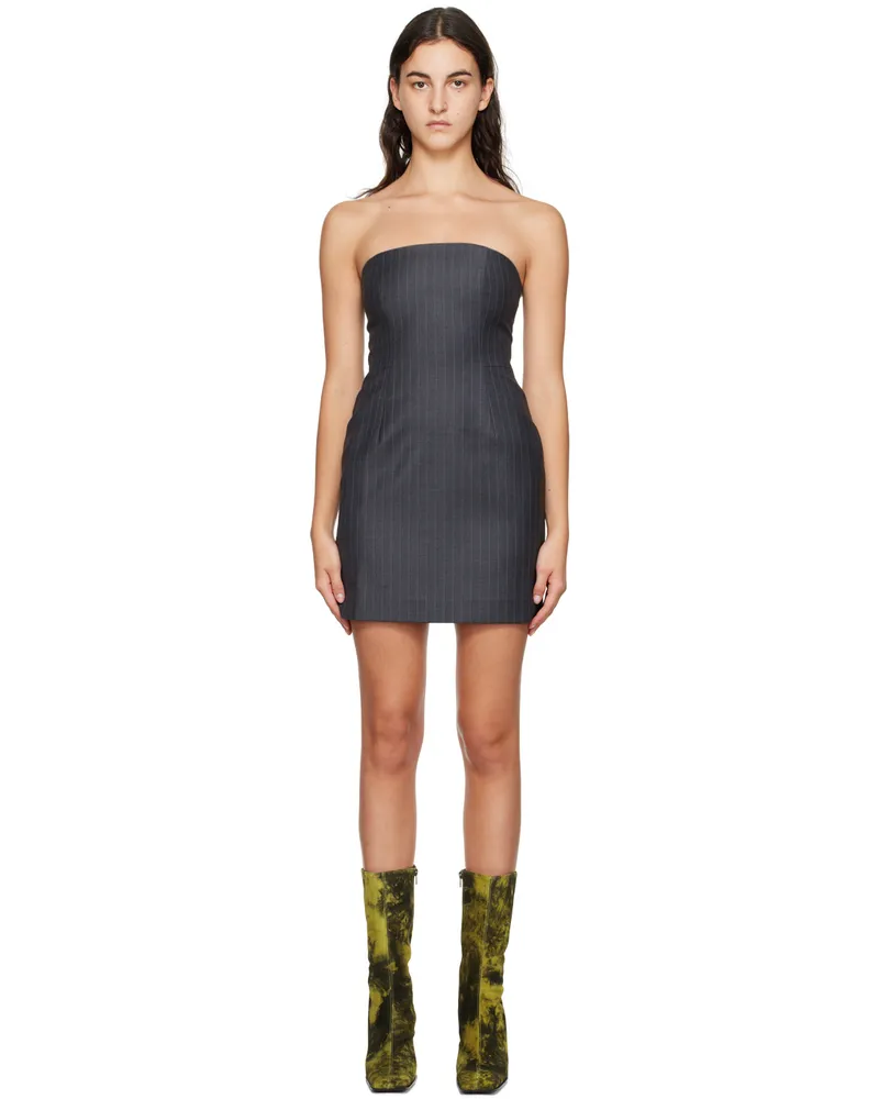 Wynn Hamlyn Gray Tandi Minidress Grey
