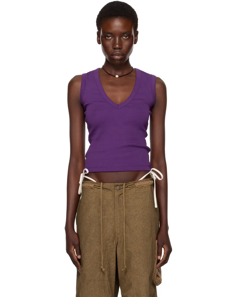 Flore Flore SSENSE Exclusive Purple Dewi Tank Top Imperial