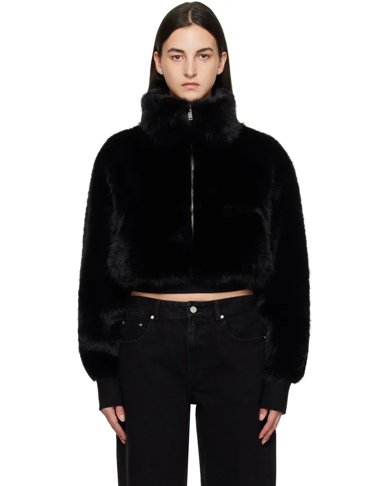 Paris Georgia Black Seb Faux-Fur Jacket Black