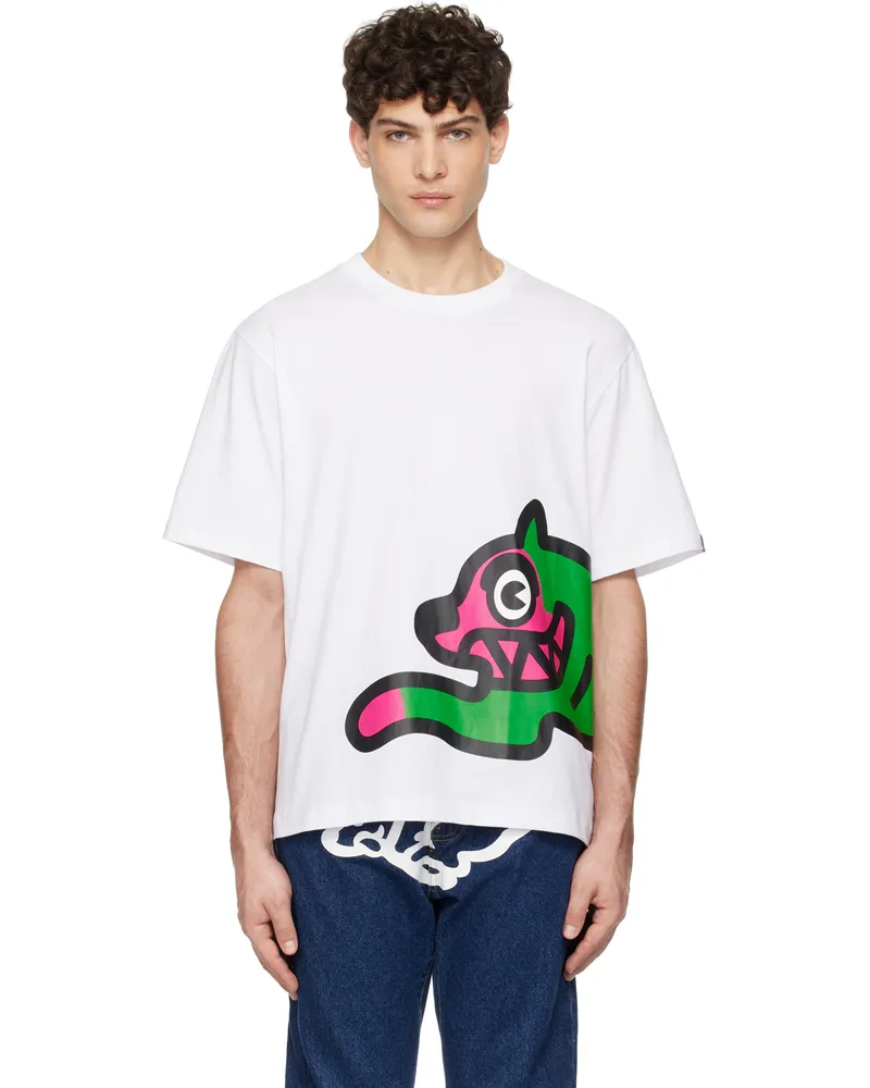ICECREAM White Jumbo Running Dog T-shirt White