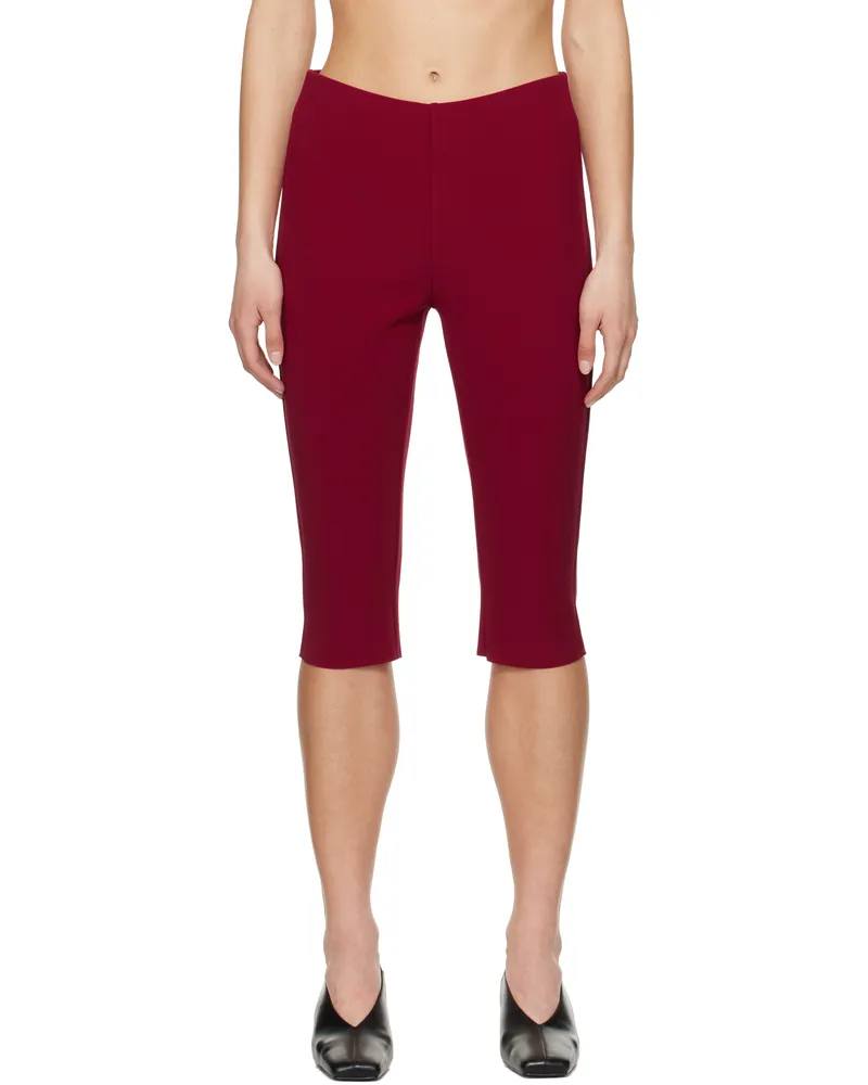 Birrot Red Lay2 Biker Shorts Ruby