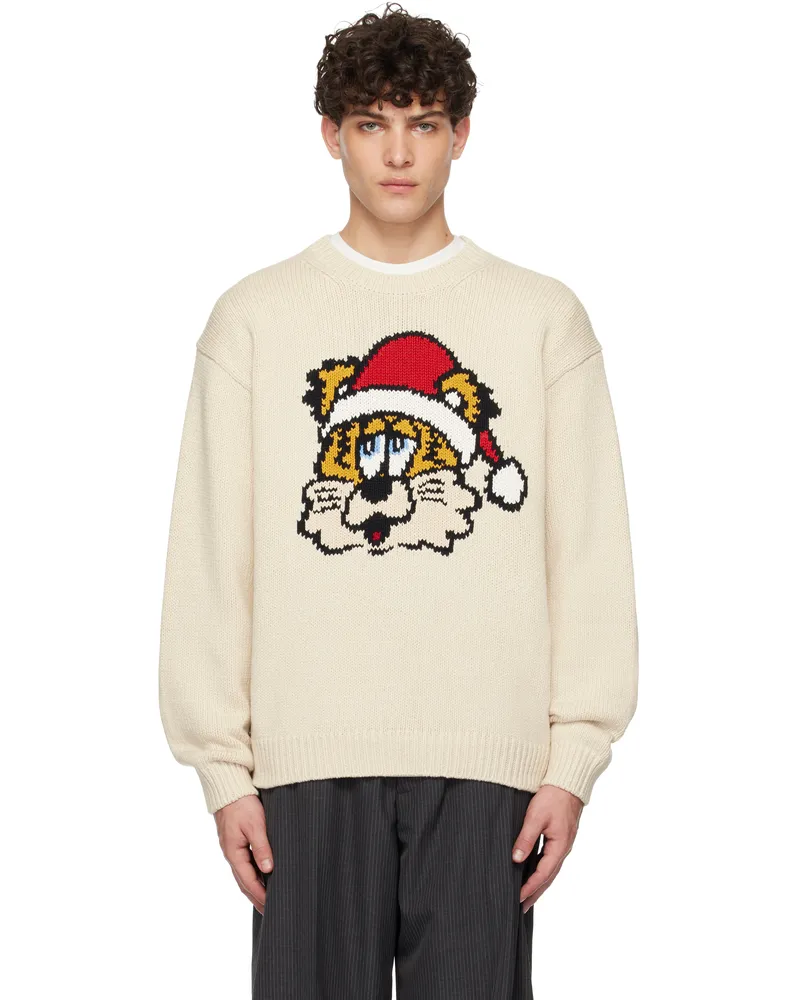 Kenzo Off-White Kenzo Paris VERDY Edition Intarsia Sweater Off