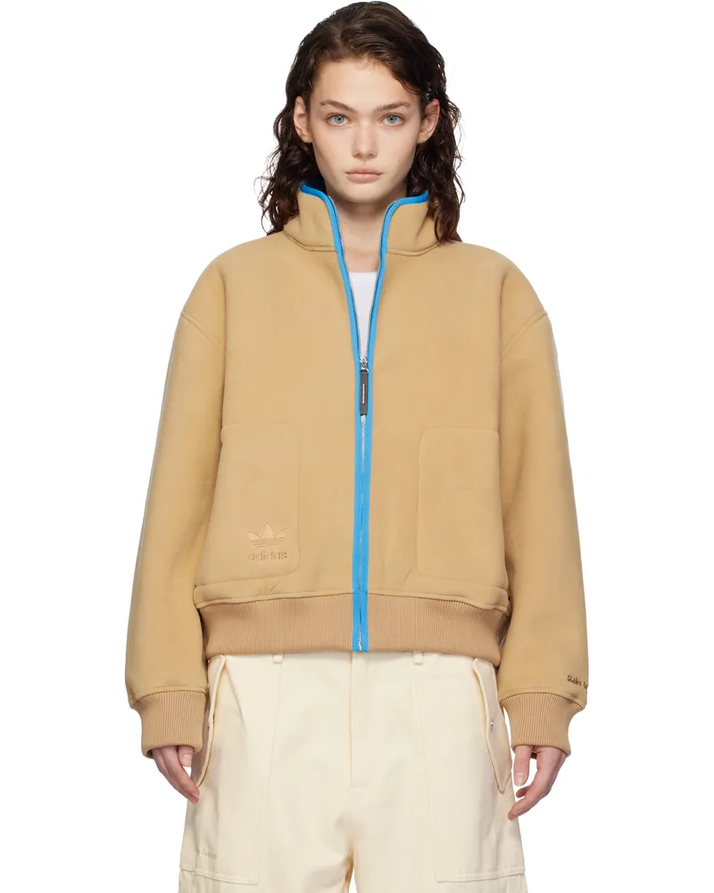 Wales Bonner Beige adidas Originals Edition Fleece Jacket Cardboard
