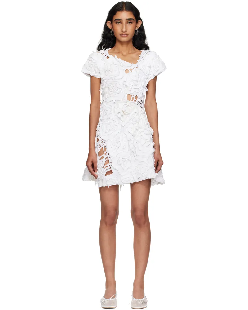 Collina Strada White Chirp Minidress White
