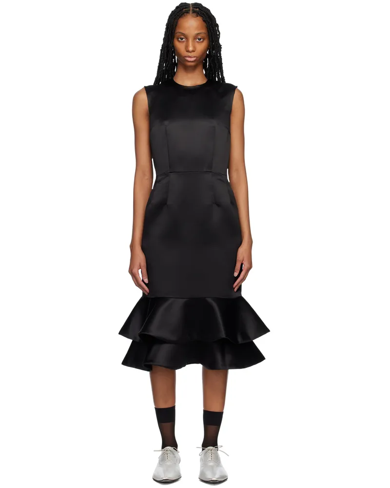 Comme des Garçons Black Peplum Midi Dress 1