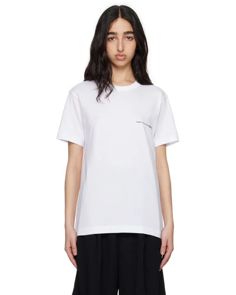 Comme des Garçons White Logo T-shirt 3