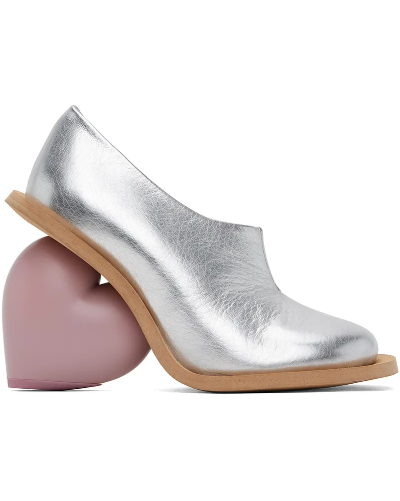 YUME YUME Silver Mini Love Boots Metallic