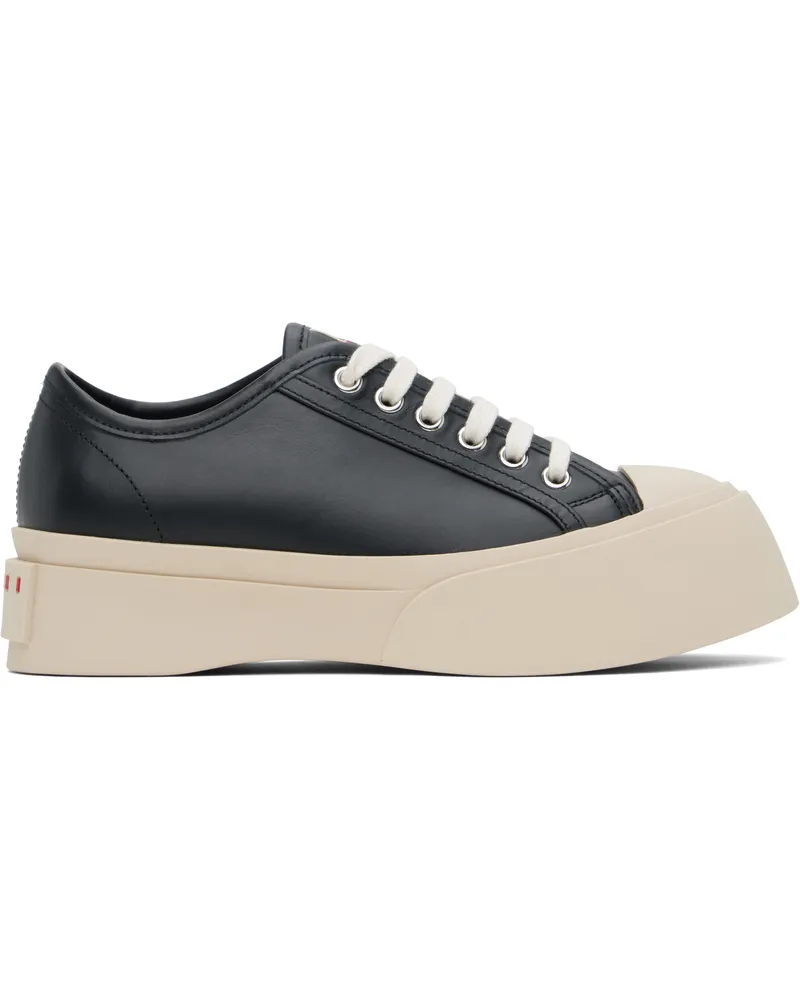 Marni Black Nappa Leather Pablo Sneakers 00n99