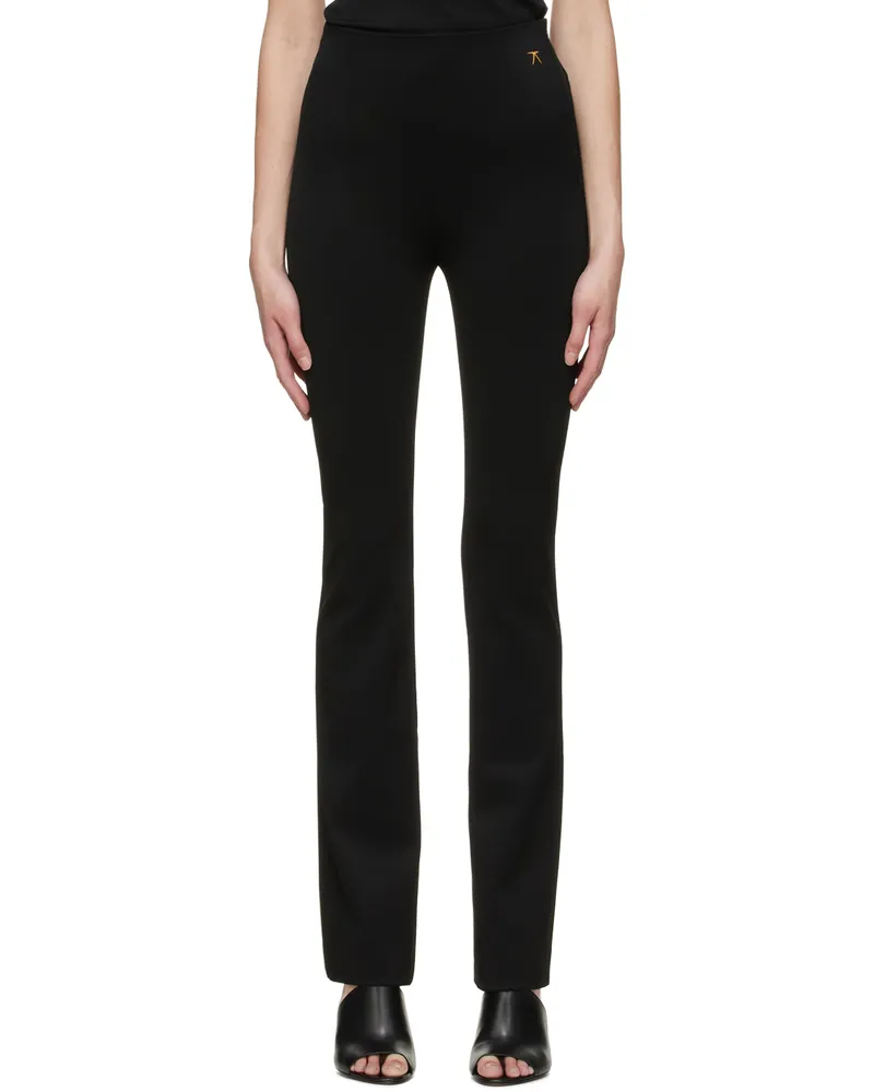ATLEIN Black Viscose Trousers C0114