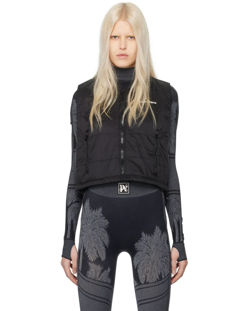 Palm Angels Black Classic Vest Black