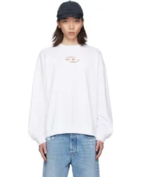 Diesel White Boxt-Od Sweatshirt 100