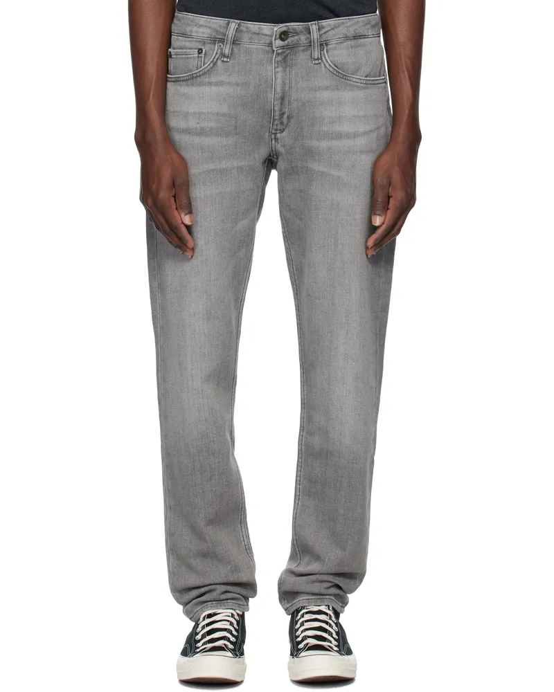 Rag & Bone Gray Fit 3 Athletic Fit Jeans Washed
