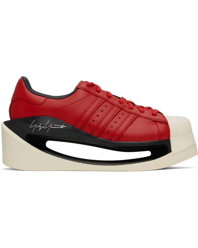 Y-3 Red Gendo Superstar Sneakers Betsca