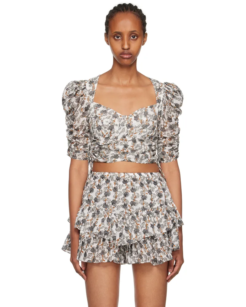 Étoile Isabel Marant White Ilanka Blouse 67ki
