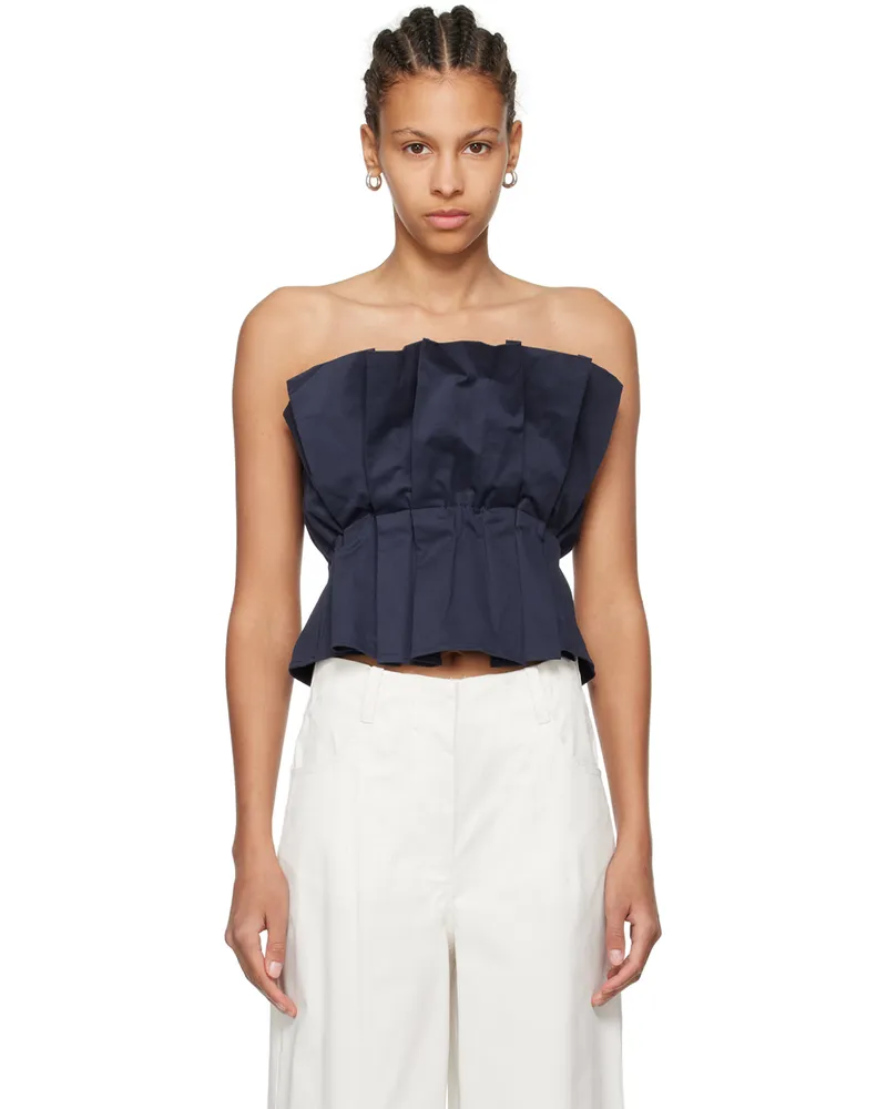 STAUD Navy Dover Tank Top Nvy