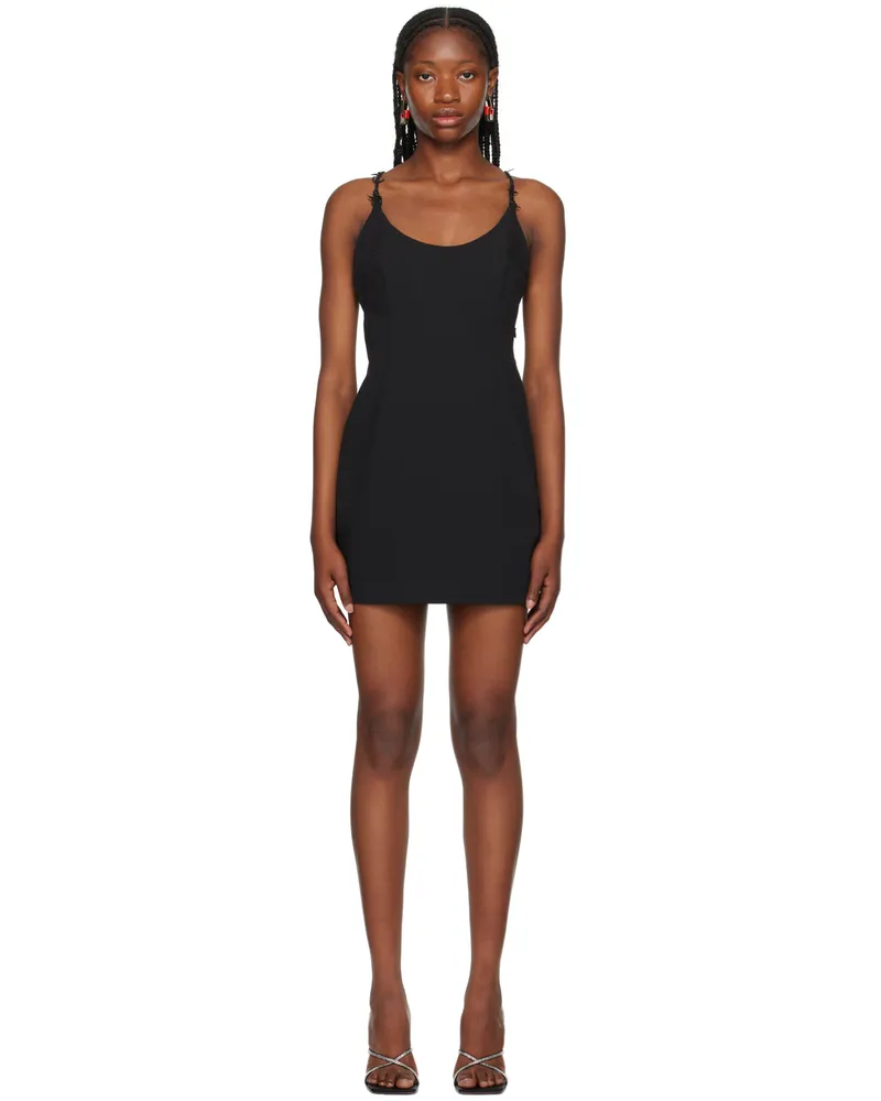 Heron Preston Black Barbedwire Minidress Black