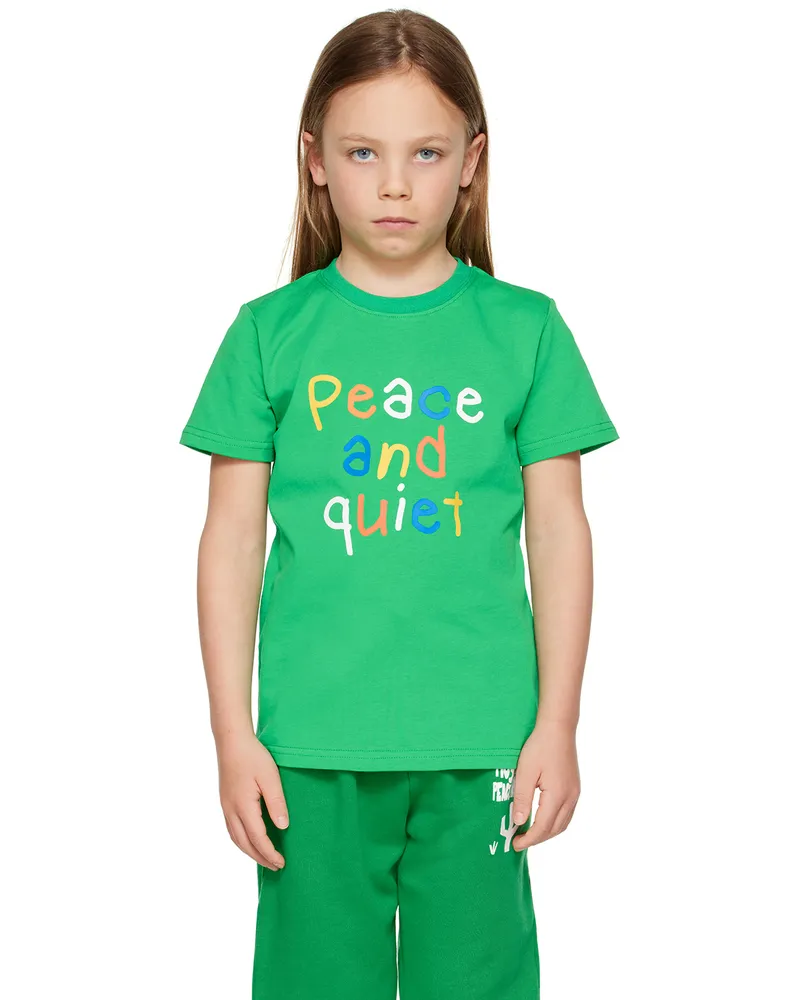 Museum of Peace & Quiet SSENSE Exclusive Kids Green T-Shirt Kelly