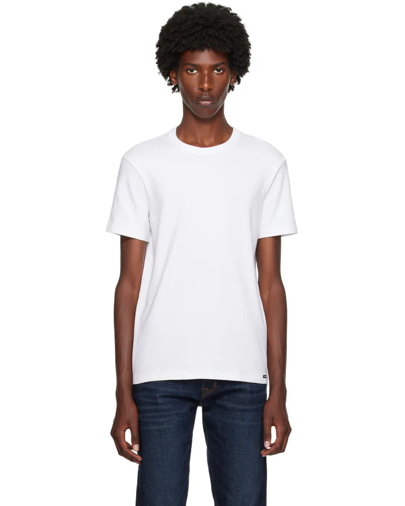 Tom Ford White Crewneck T-Shirt White