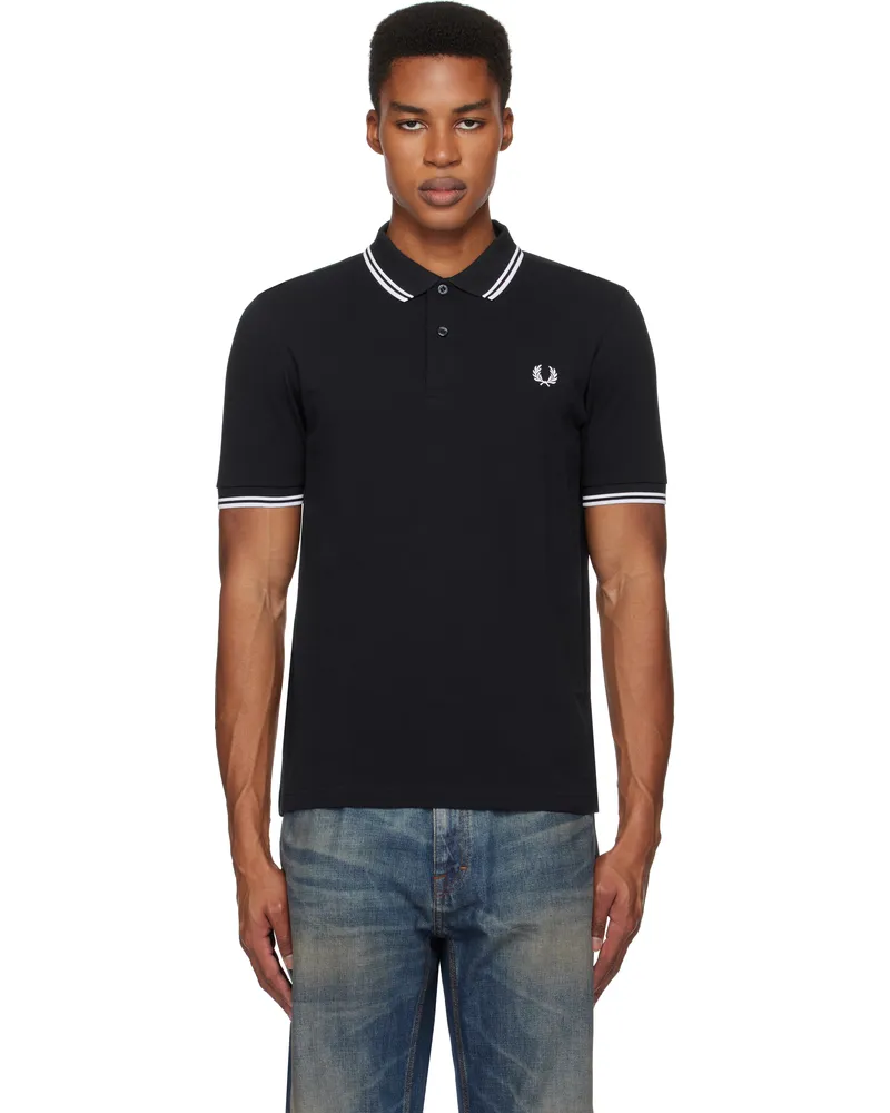 Fred Perry Navy Twin Tipped Polo 238