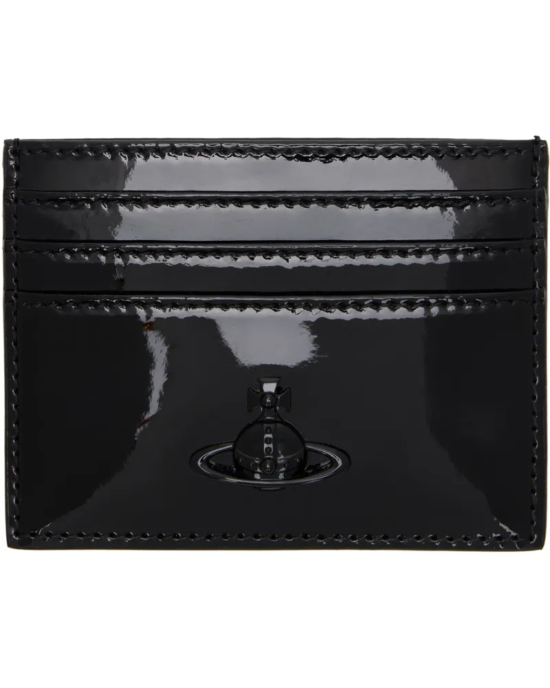 Vivienne Westwood Black Flat Card Holder N404