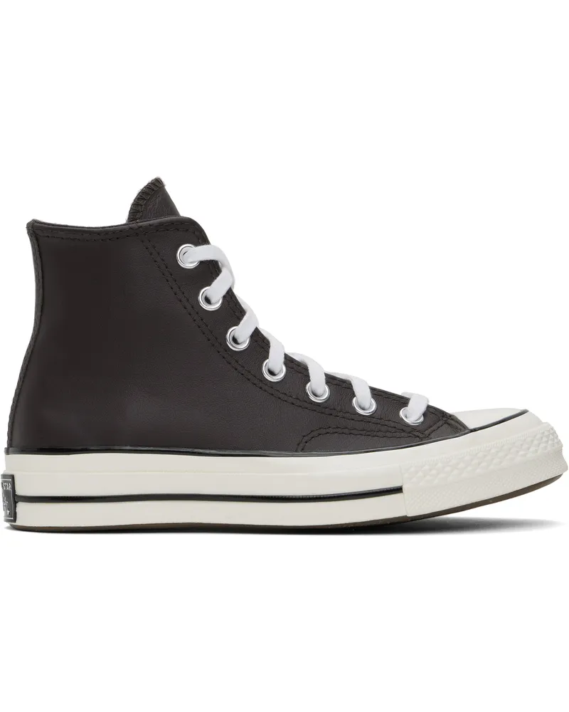 Converse Brown Chuck 70 Heritage Colour Leather High Top Sneakers Cffe