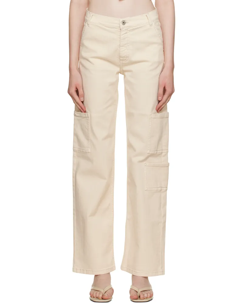 HALFBOY Off-White Worker Trousers Cream