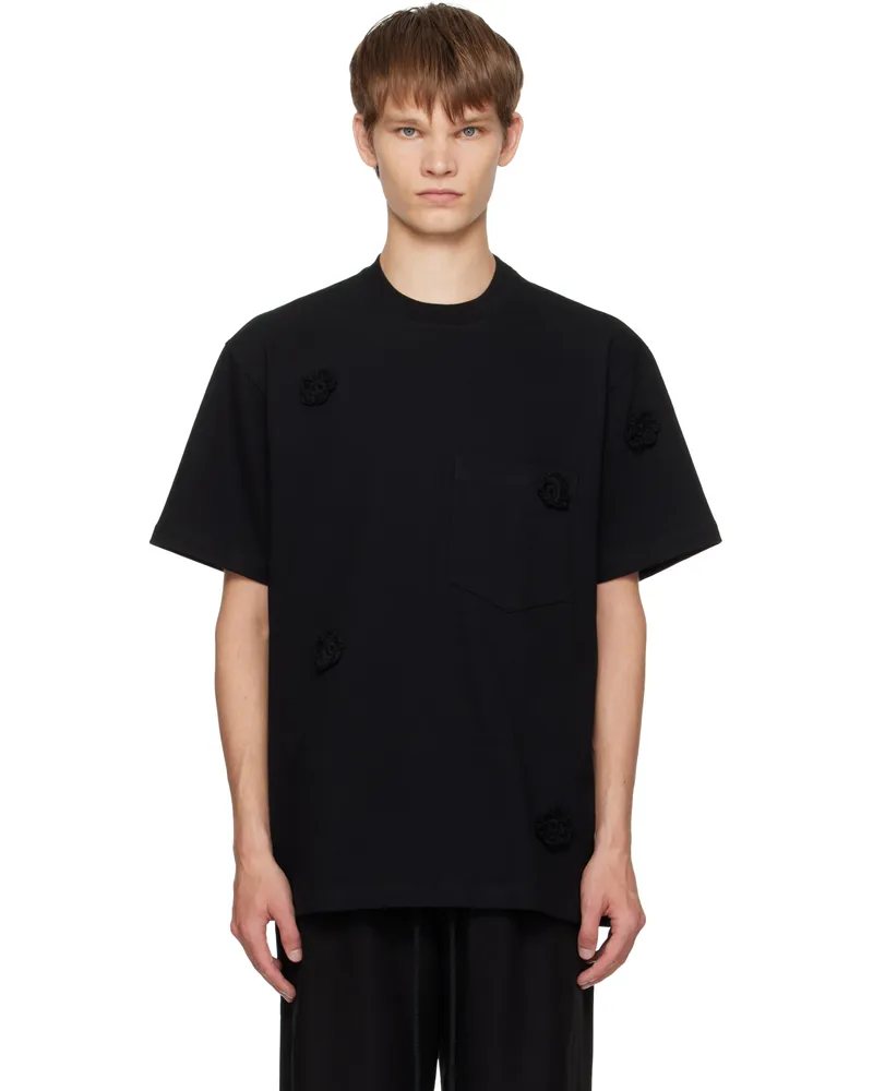 Song For The Mute Black Daisy Standard T-shirt Black