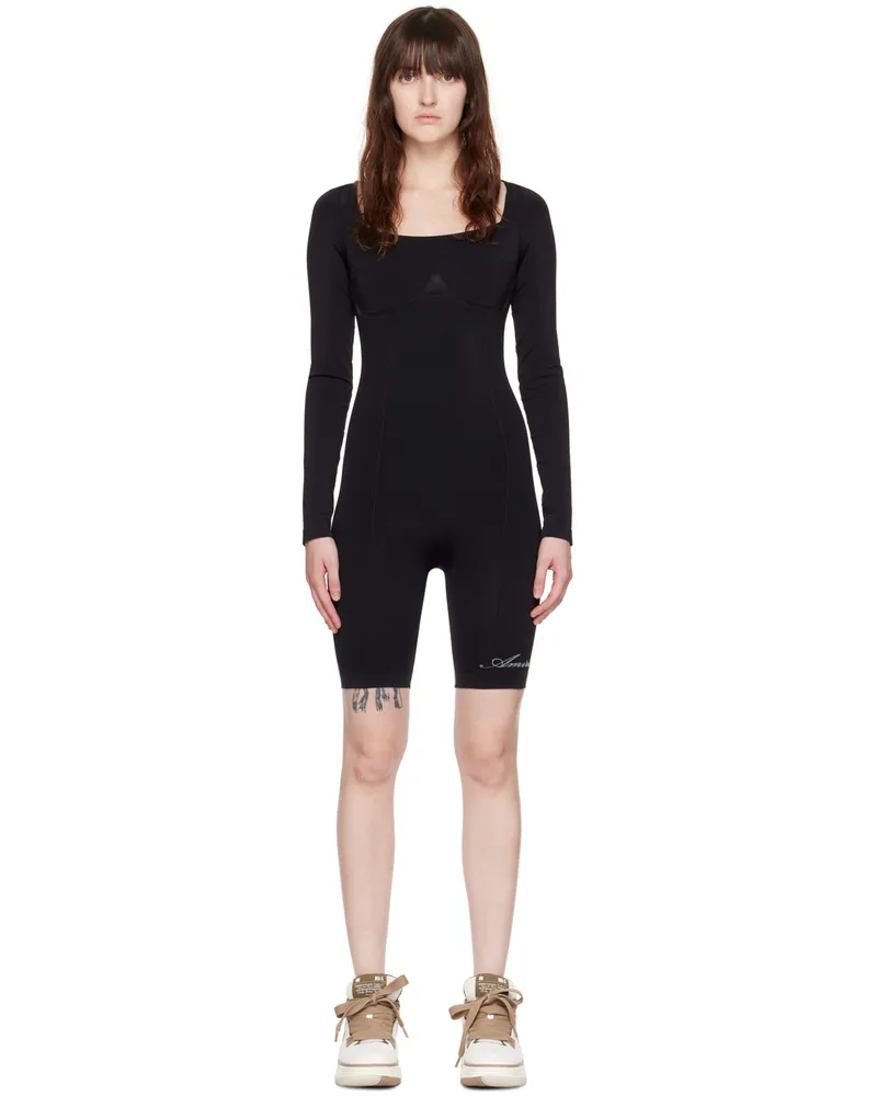 Amiri Black Jacquard Bodysuit Black
