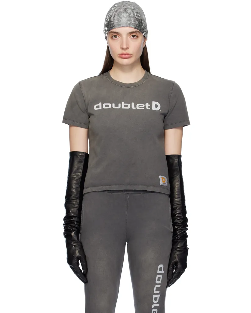 Doublet Black Printed T-Shirt Black