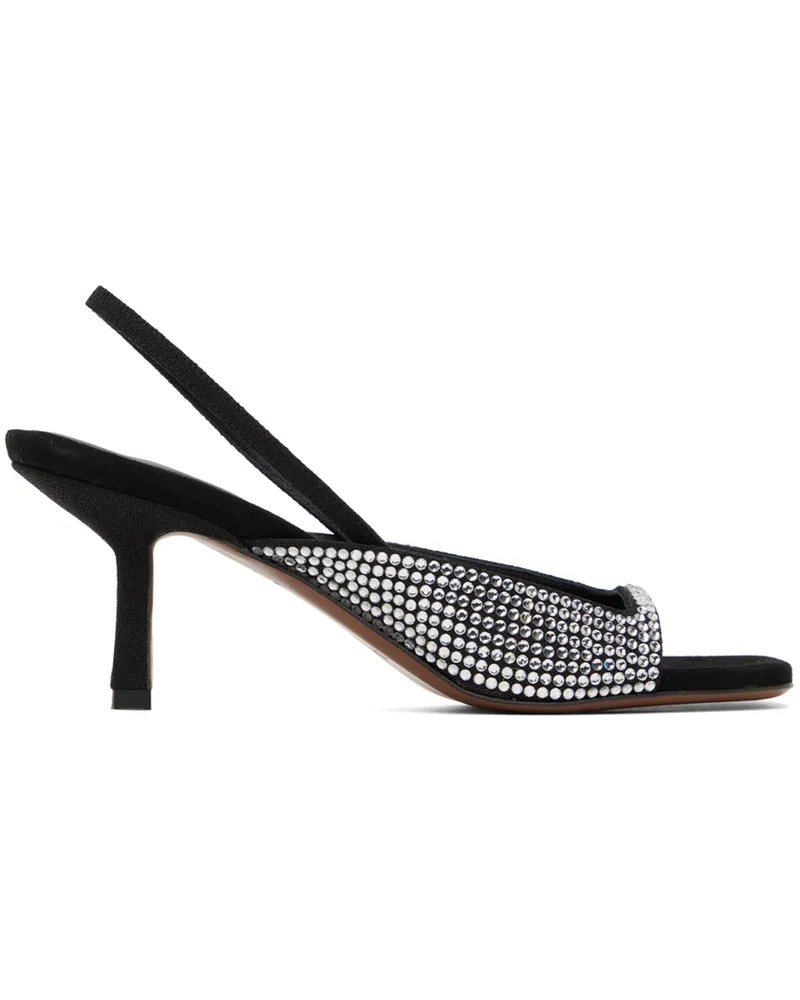 NEOUS Black Kamui Heeled Sandals Black