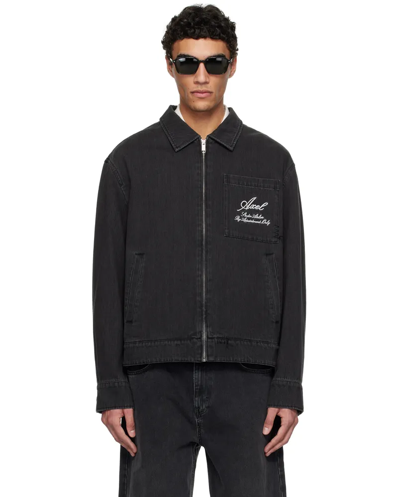 Axel Arigato Black Thread Denim Jacket Black
