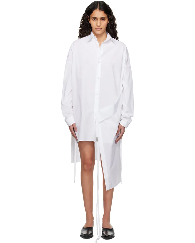 Ann Demeulemeester White Mala Midi Dress 001