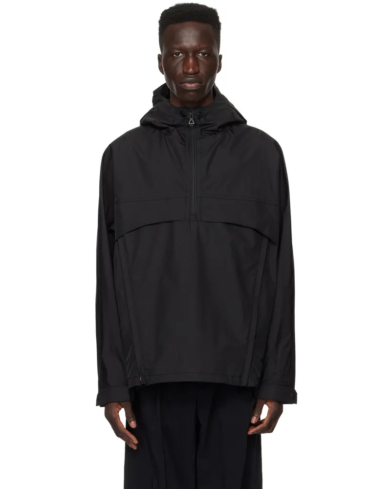 SOLID HOMME Black Half-Zip Jacket 328b