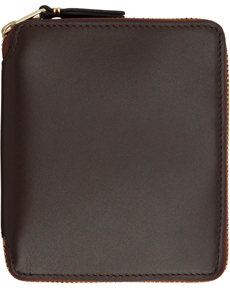 Comme des Garçons Brown Classic Group Wallet Brown