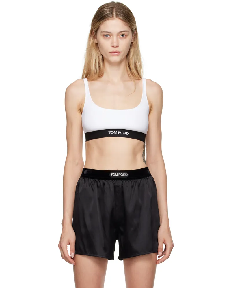 Tom Ford White Signature Bra Aw002