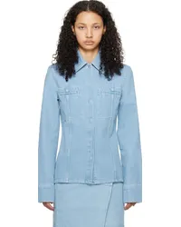 Nanushka Blue Mireio Denim Jacket Eco