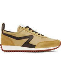 Rag & Bone Tan Retro Runner Sneakers Mustard