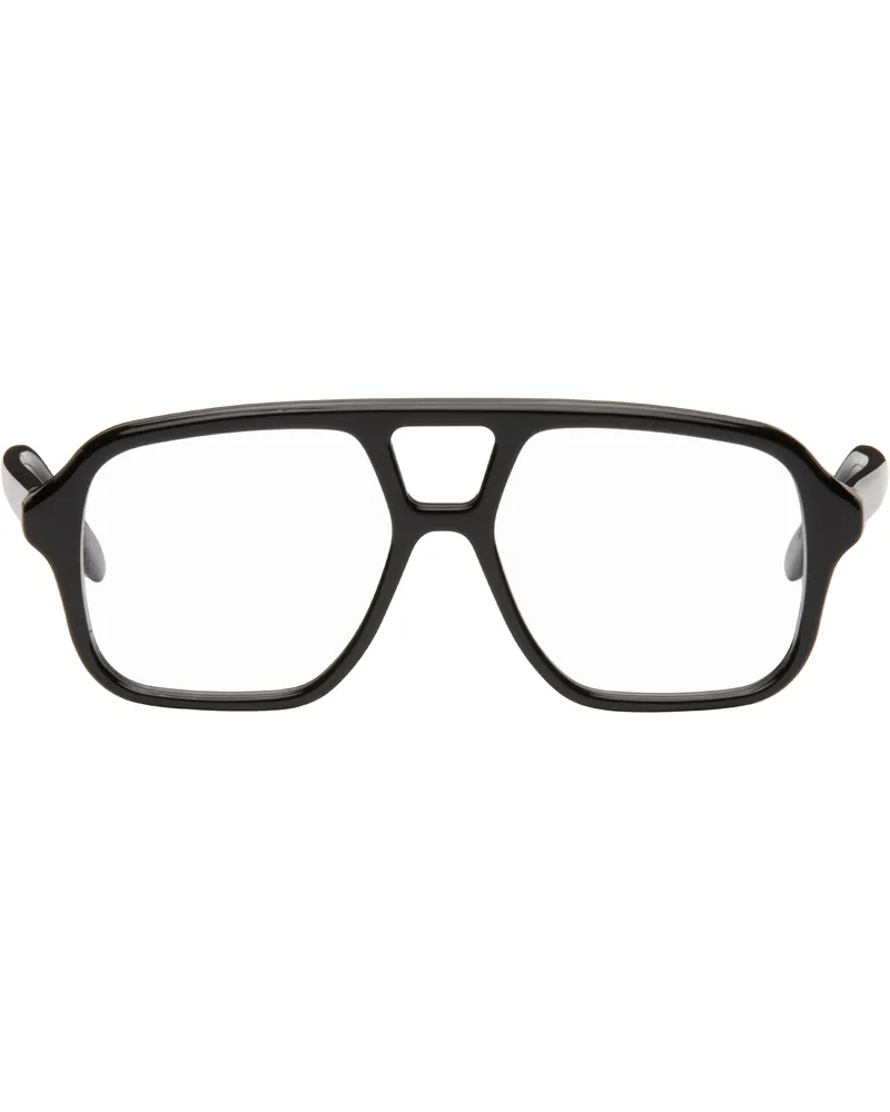 Loewe Black Aviator Slim Glasses Shiny